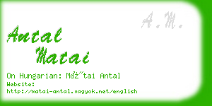 antal matai business card